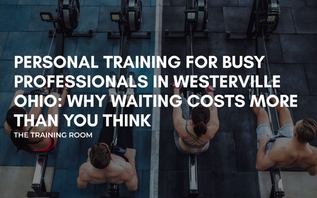 Busy professional in Westerville Ohio doing personal training session before work